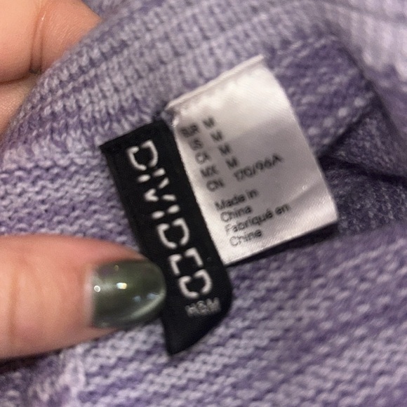 Purple Lilac Bodycon Halter Knit Dress - Picture 5 of 7